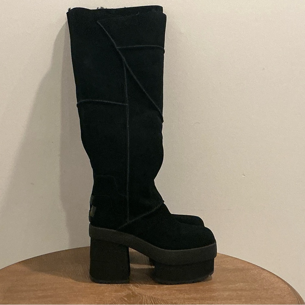 UGG New Heights Platform Xtra Black Boots - Women's - Picture 6 of 6